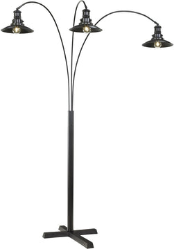 83"H Sheriel Metal Arc Lamp (1/CN) Black