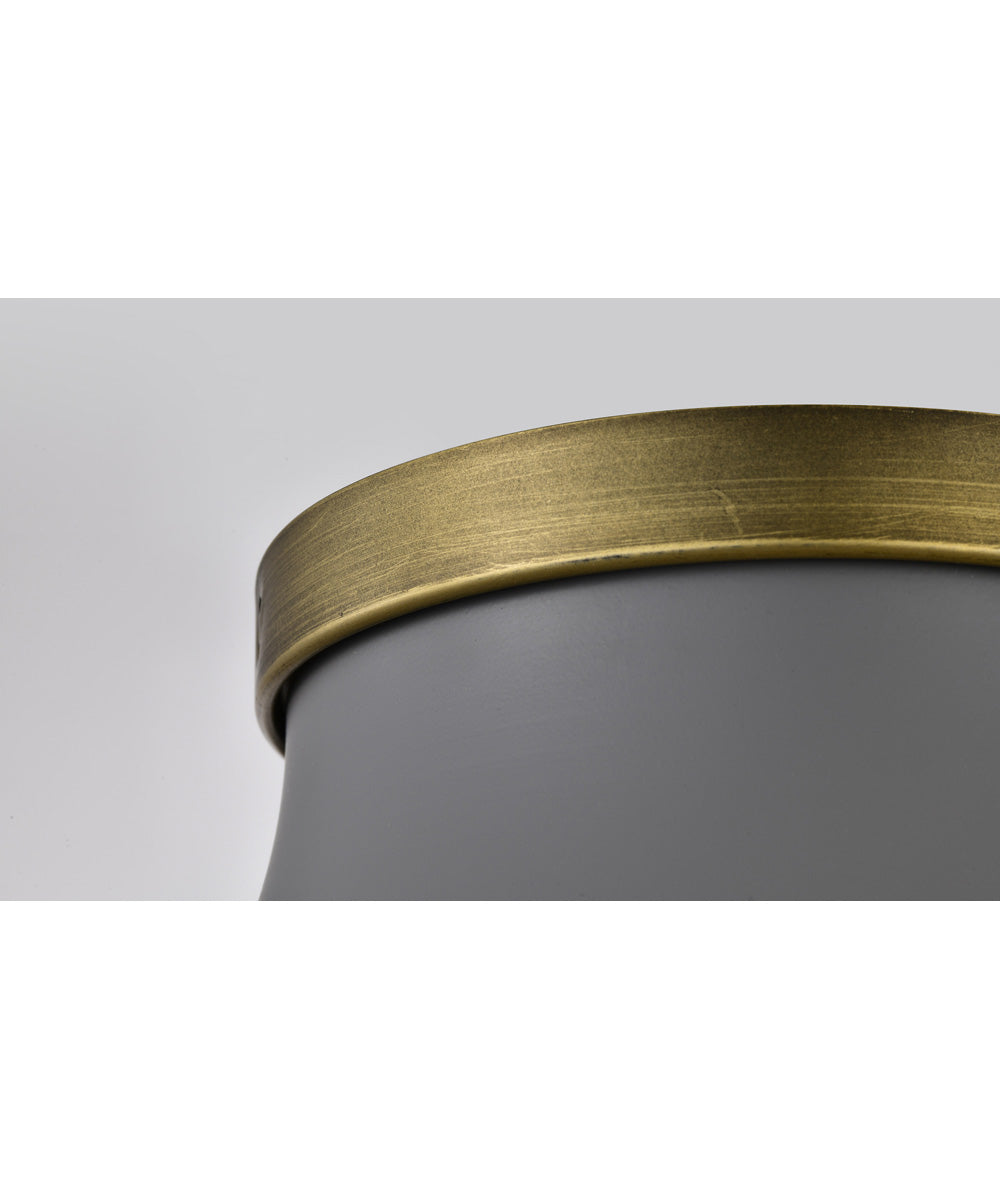 Lafayette 1-Light Close-to-Ceiling Matte Gray