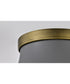 Lafayette 1-Light Close-to-Ceiling Matte Gray