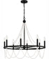 Brigitta 8-light Chandelier Matte Black