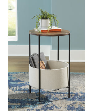 Brookway Accent Table Black/Cream