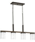 Mast 4-Light Linear Chandelier Antique Bronze