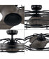 Bastrop 26" Indoor/Outdoor 3-Blade Transitional Ceiling Fan with 3 Speed Remote Control Matte Black