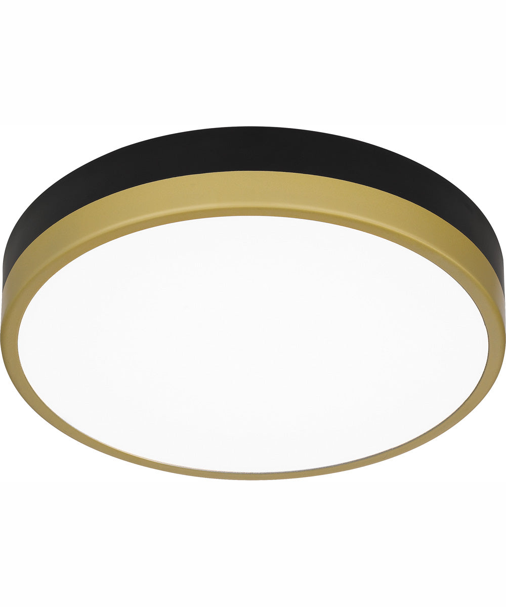Weldin Small Flush Mount Matte Black Gold