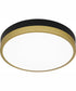 Weldin Small Flush Mount Matte Black Gold
