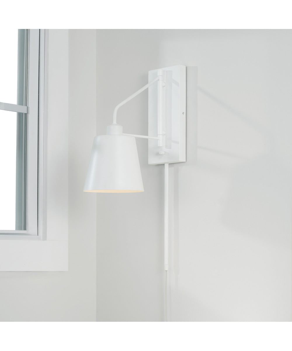 Alden 1-Light Sconce Matte White