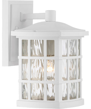 Stonington Small 1-light Outdoor Wall Light  Coastal Armour White Lustre
