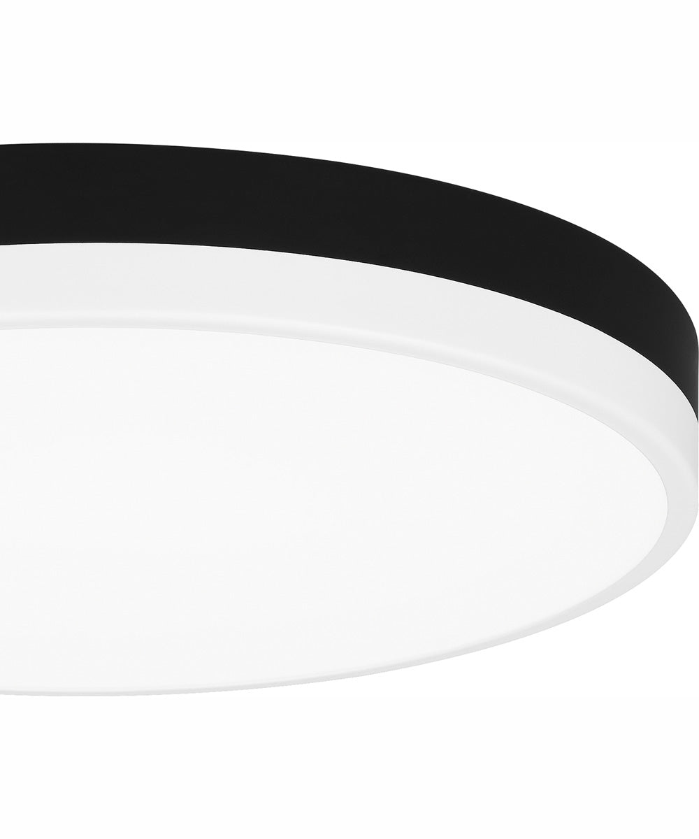 Weldin Medium Flush Mount Matte Black White