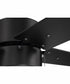 52" Terie 1-Light Ceiling Fan Flat Black