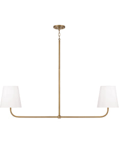 Brody 2-Light Island Aged Brass
