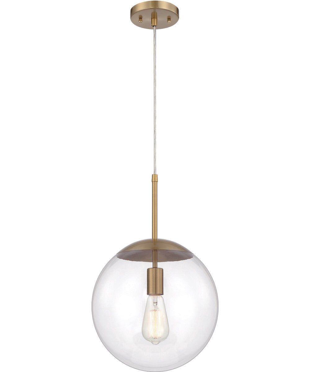 Gaze 1-Light Pendant Satin Brass