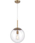 Gaze 1-Light Pendant Satin Brass