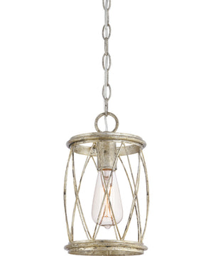 Dury Small 1-light Mini Pendant Century Silver Leaf
