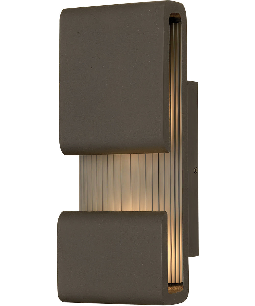 Contour LED-Light Small Outdoor Wall Mount Lantern in Oil Rubbed Bronze