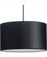 Markor 1-Light Black Parchment Shade Transitional Pendant Brushed Nickel;Matte Black;Vintage Brass
