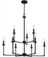Prescott 9-light Chandelier Matte Black