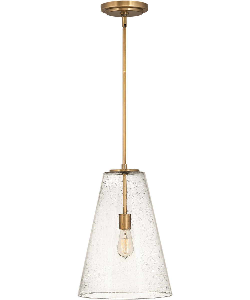 Vance 1-Light Medium Pendant in Heritage Brass