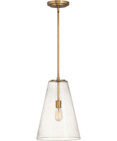 Vance 1-Light Medium Pendant in Heritage Brass