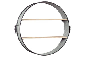 31"H Eirny Wall Shelf Antique Gray/Natural