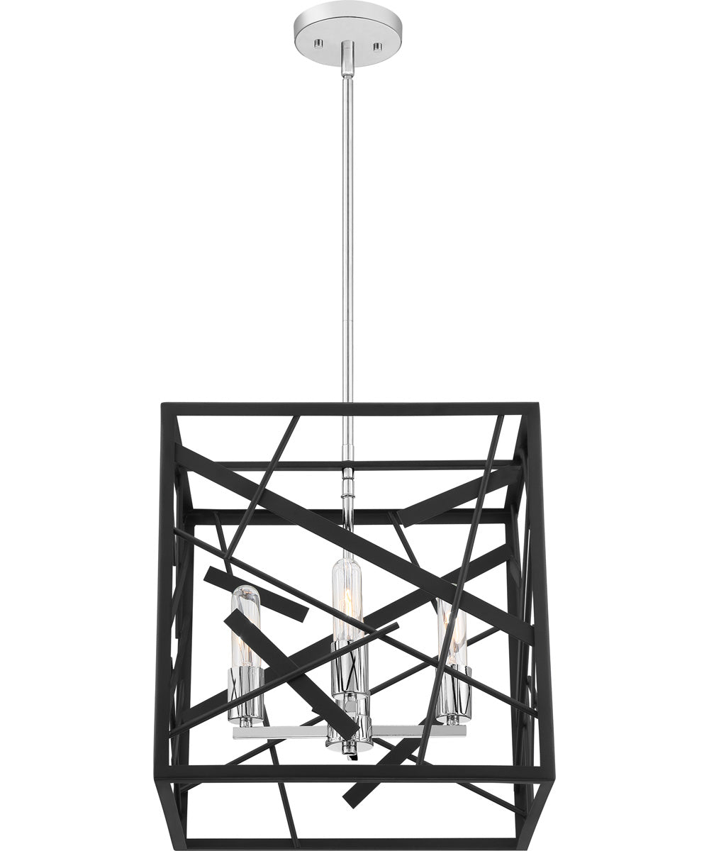 Pollock 4-light Pendant Matte Black