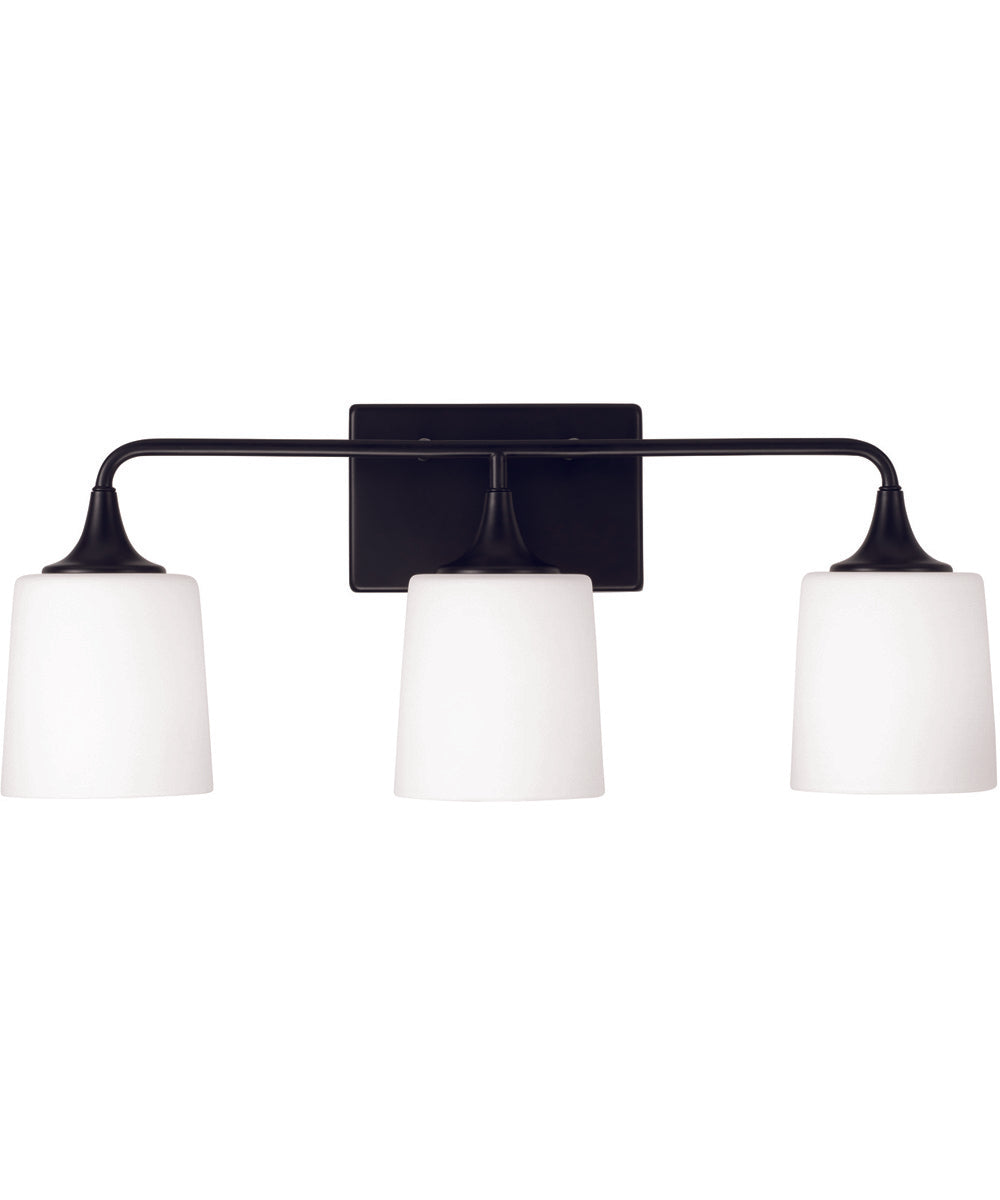 Presley 3-Light Vanity Matte Black