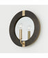 Finn 1-Light Sconce Black Stain and Matte Brass