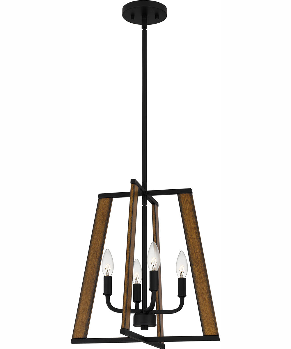 Mayline Large 4-light Pendant Matte Black