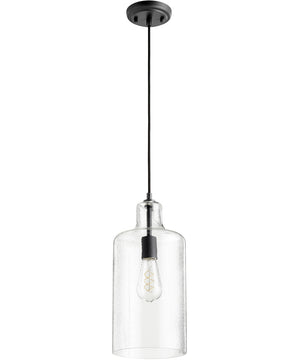 7"W 1-light Pendant Noir