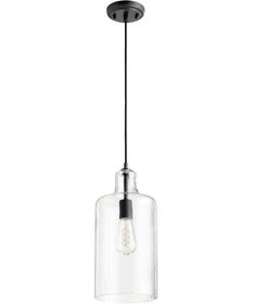 7"W 1-light Pendant Noir