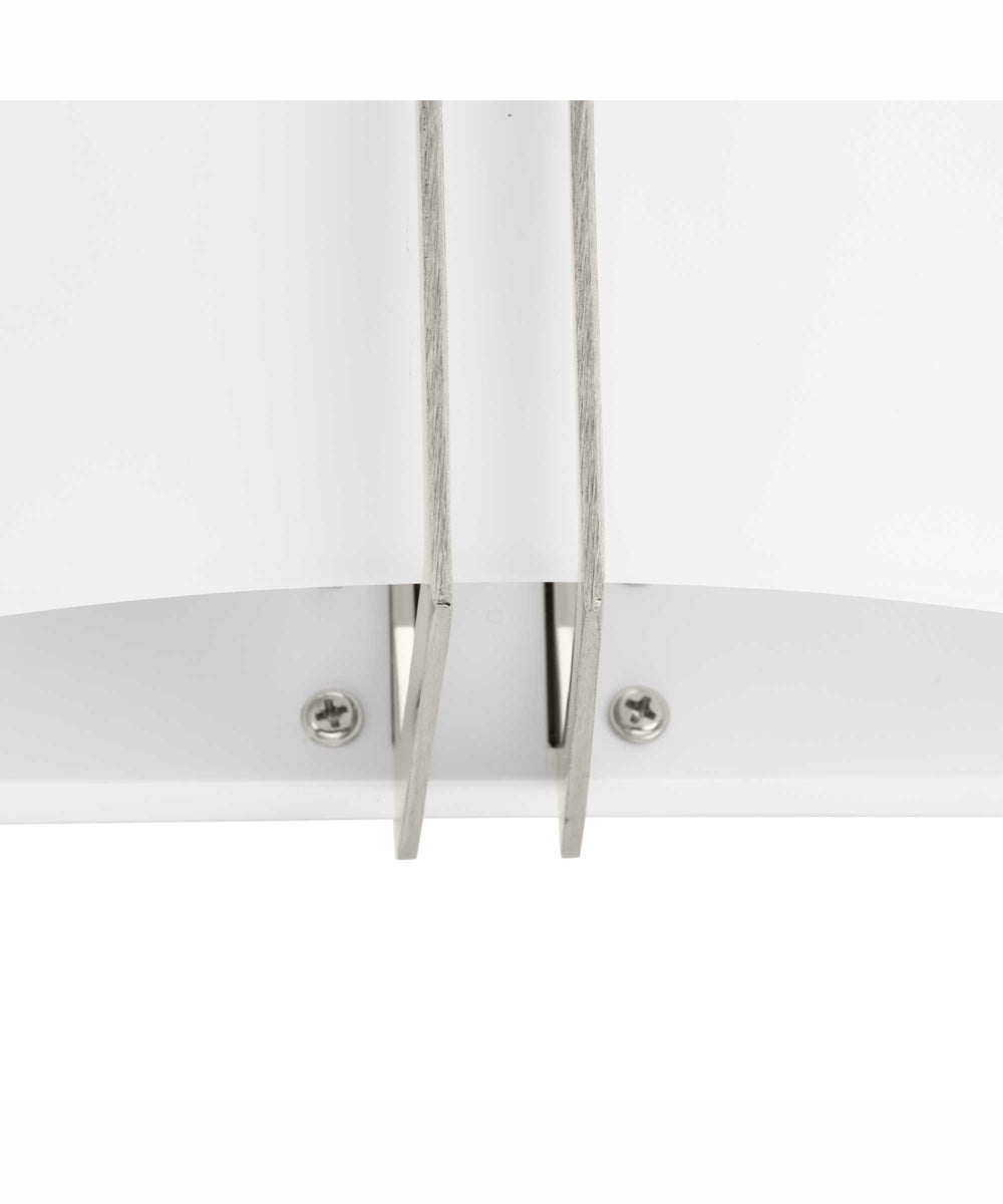 Modern Glass Sconce 2-Light Wall Sconce Brushed Nickel