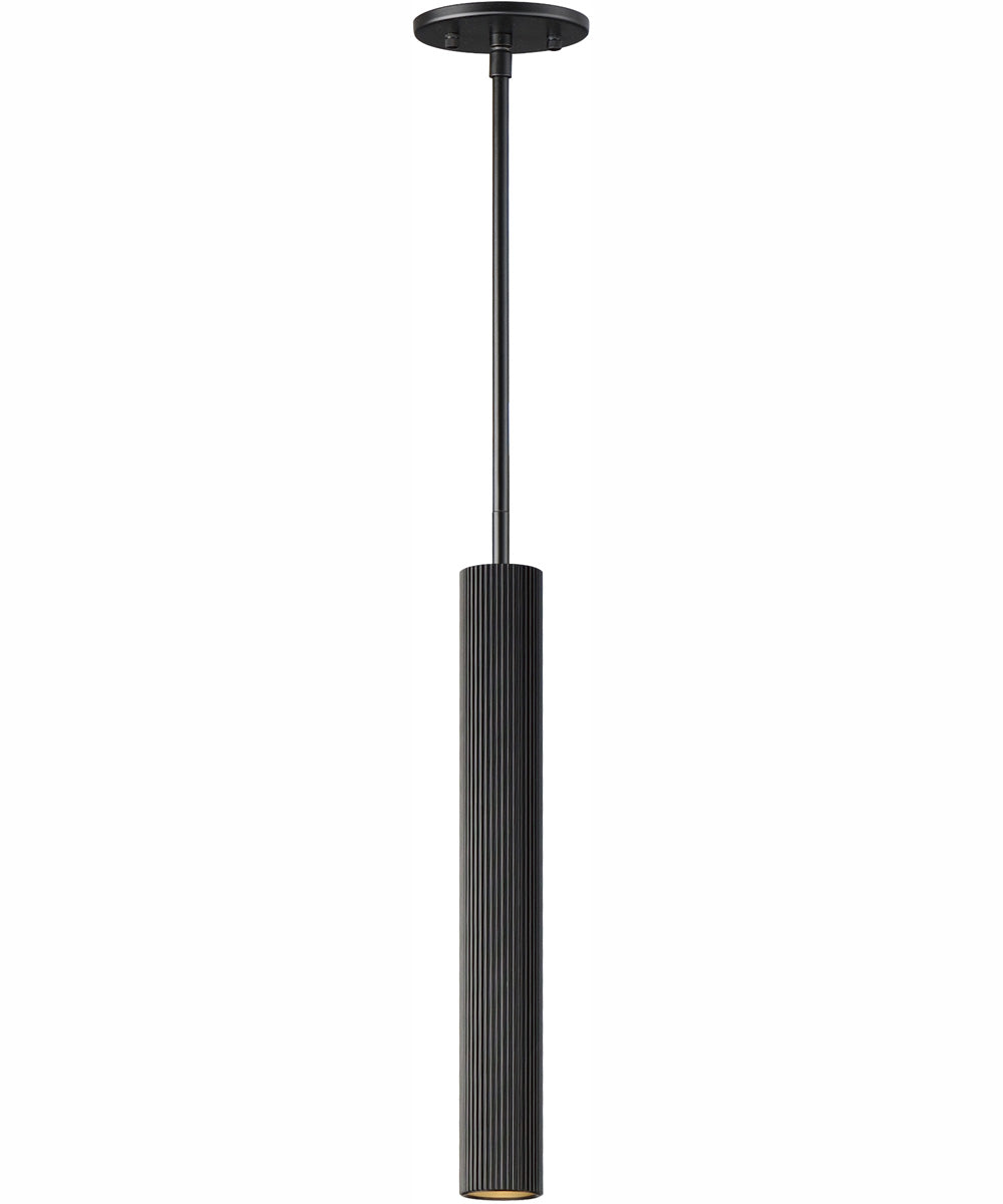 Reeds 1-Light LED Pendant - Stem Hung Black
