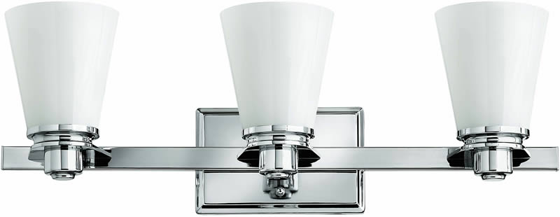 23"W Avon 3-Light Bath Vanity Chrome
