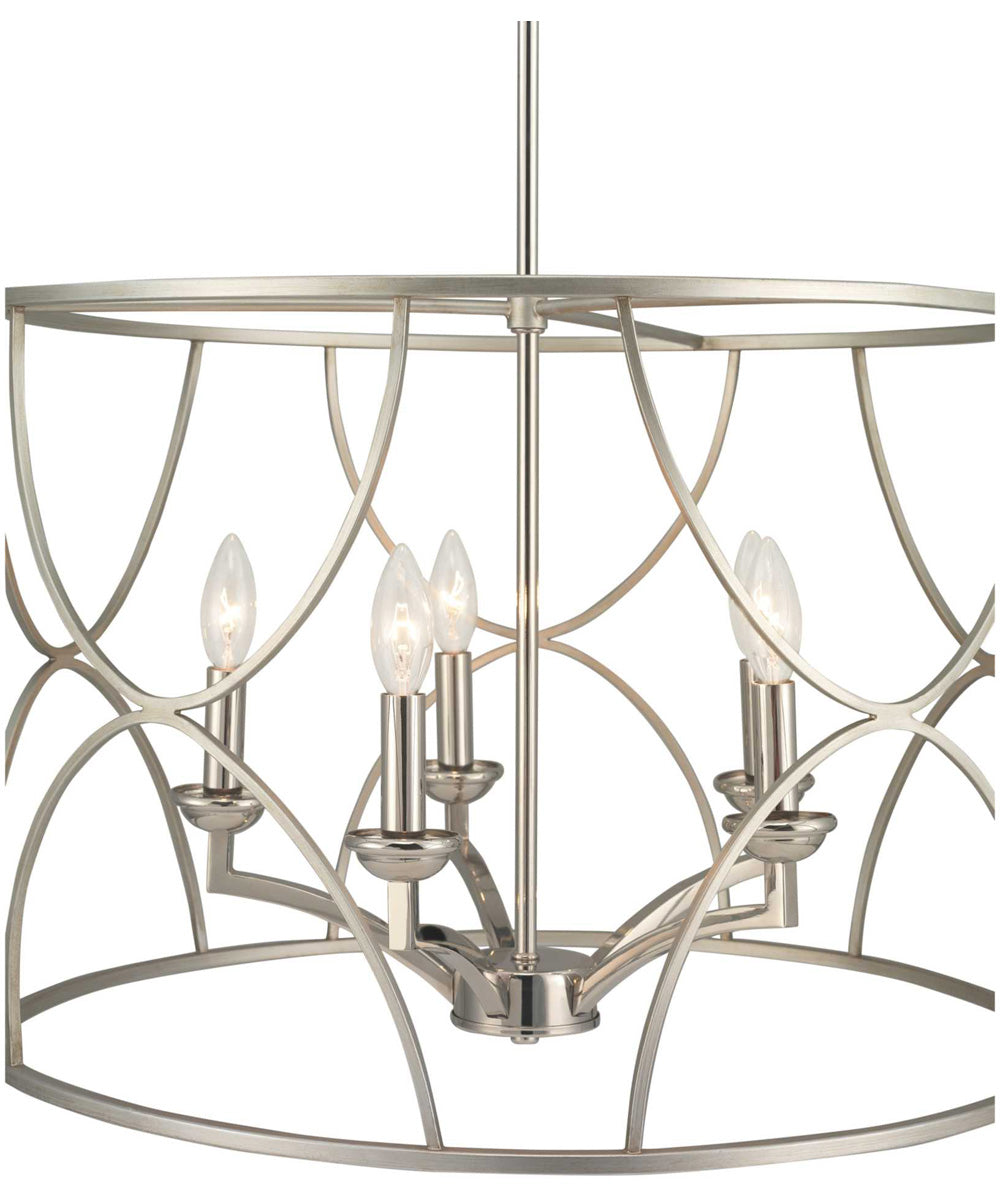 Landree 5-Light Luxe Chandelier Light Silver Ridge