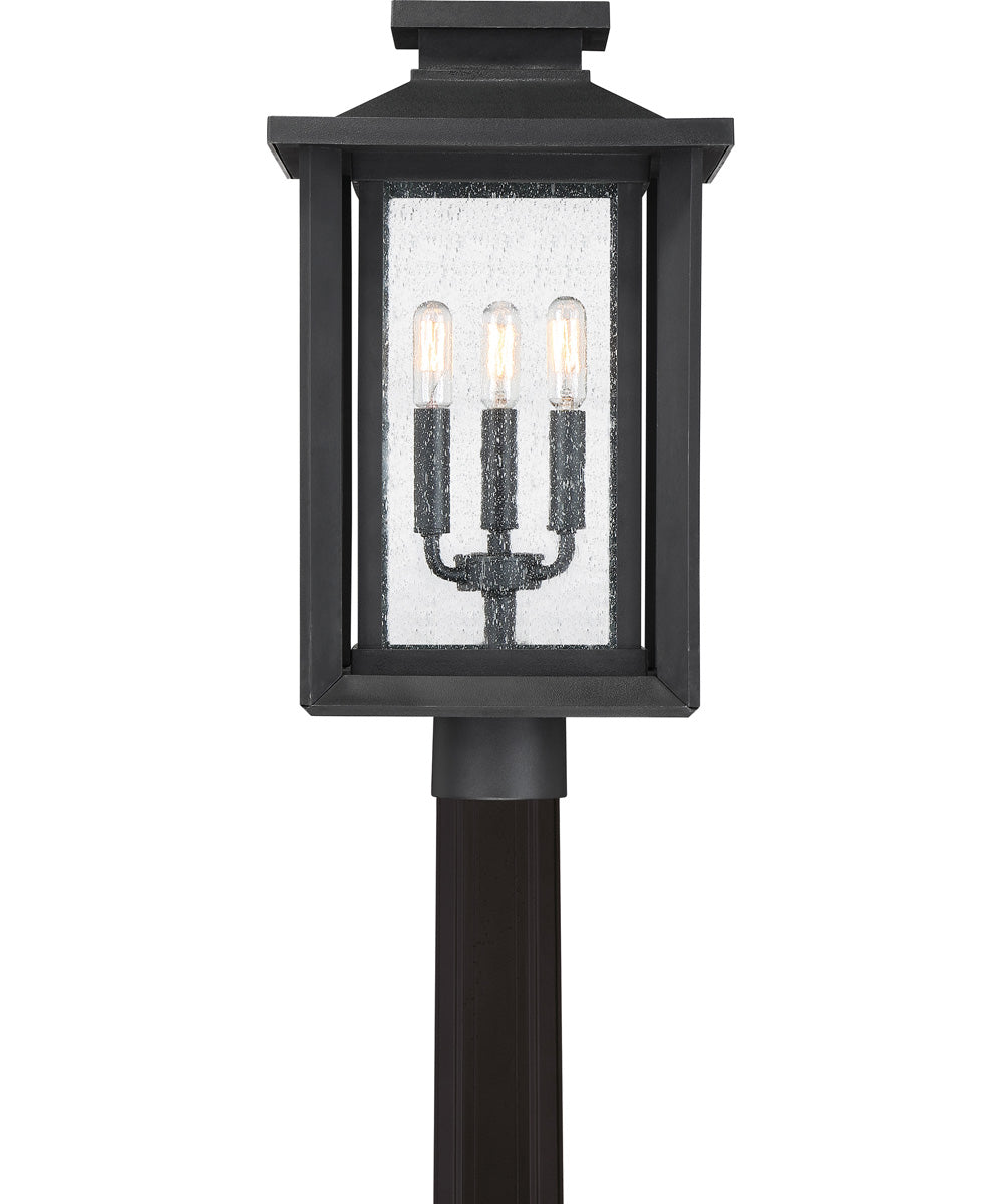 Wakefield Large 3-light Outdoor Post Light  Coastal Armour Earth Black