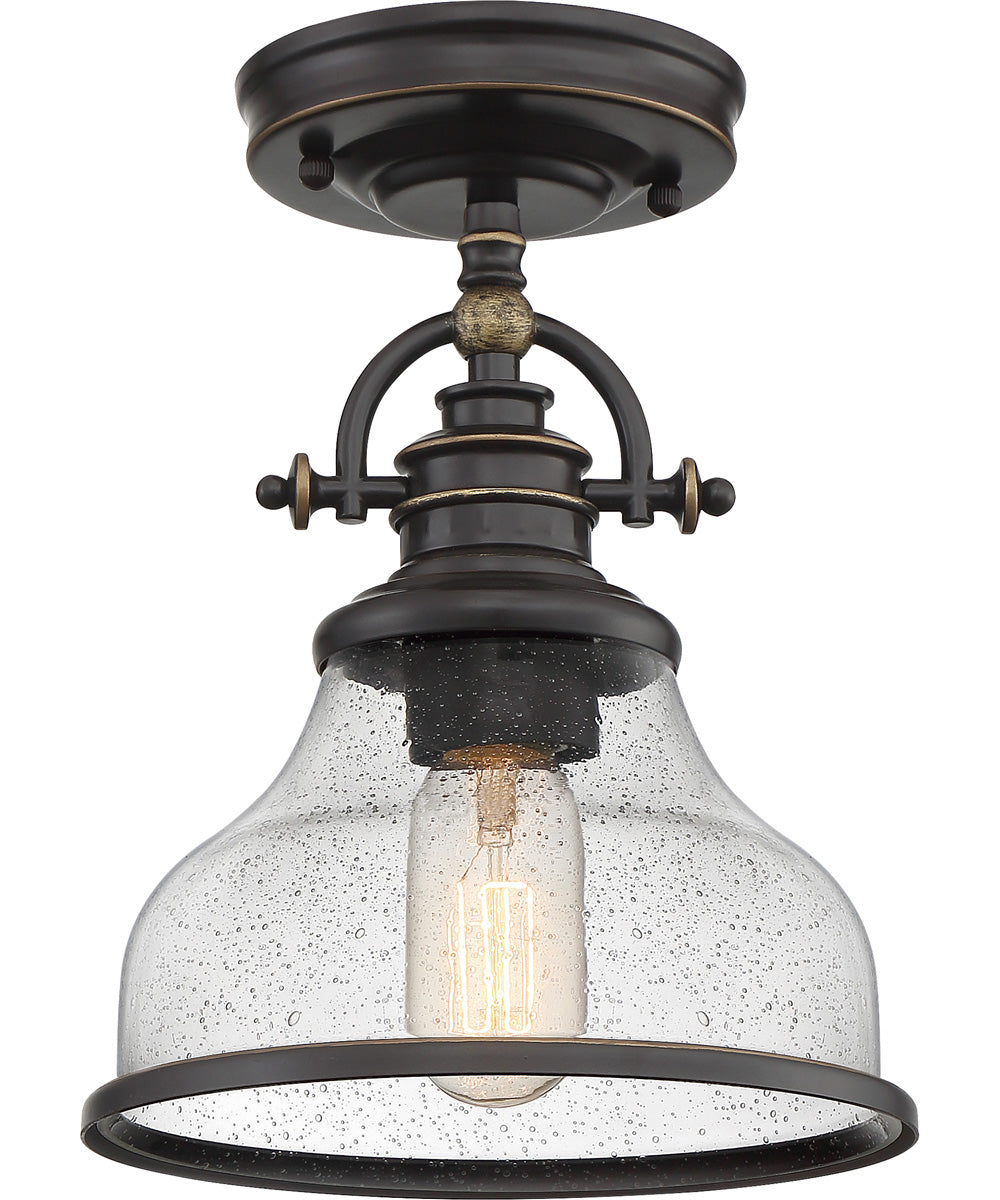 Grant 1-light Semi Flush Mount Palladian Bronze