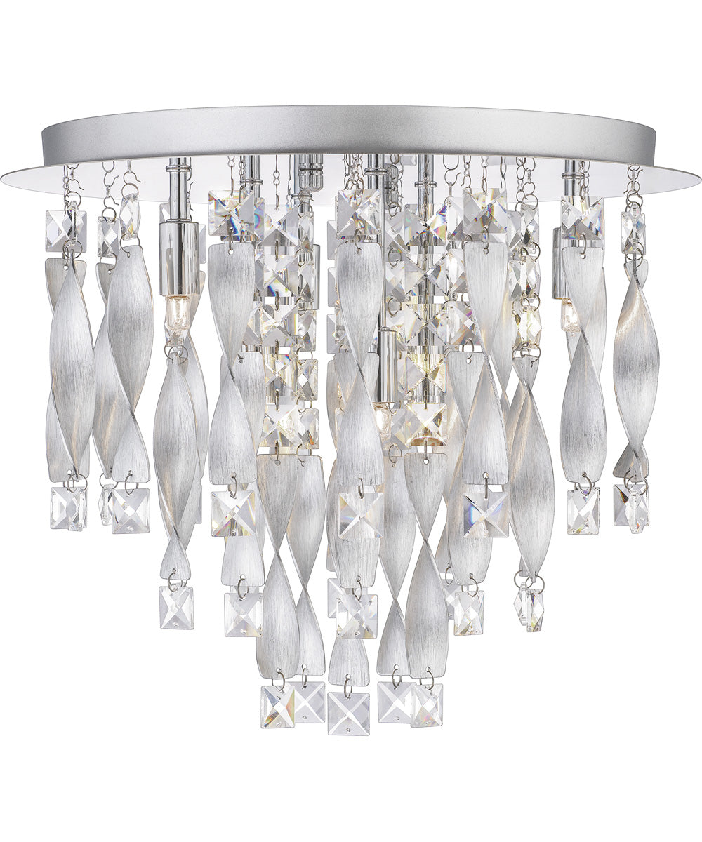 Twinkle 6-light Flush Mount Polished Chrome