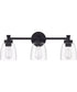 Henning 3-Light Vanity Flat Black