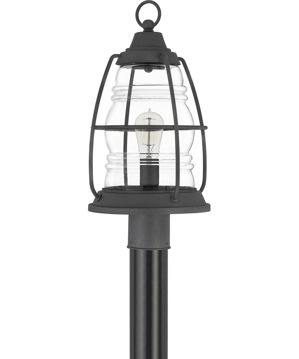 Admiral Large 1-light Outdoor Post Light  Coastal Armour Aluminum Mottled Black
