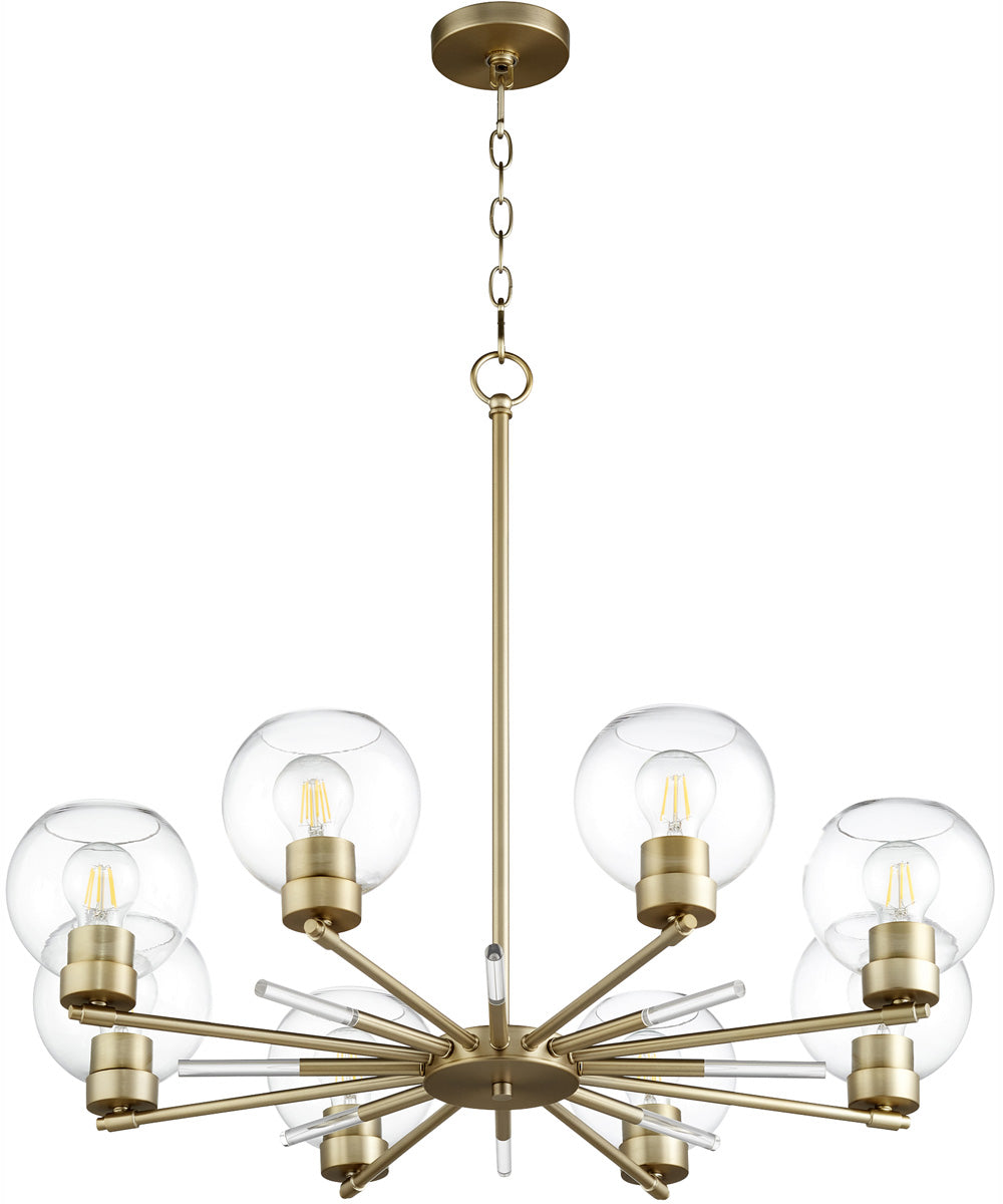 Volan 8-light Chandelier Aged Brass