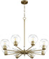 Volan 8-light Chandelier Aged Brass