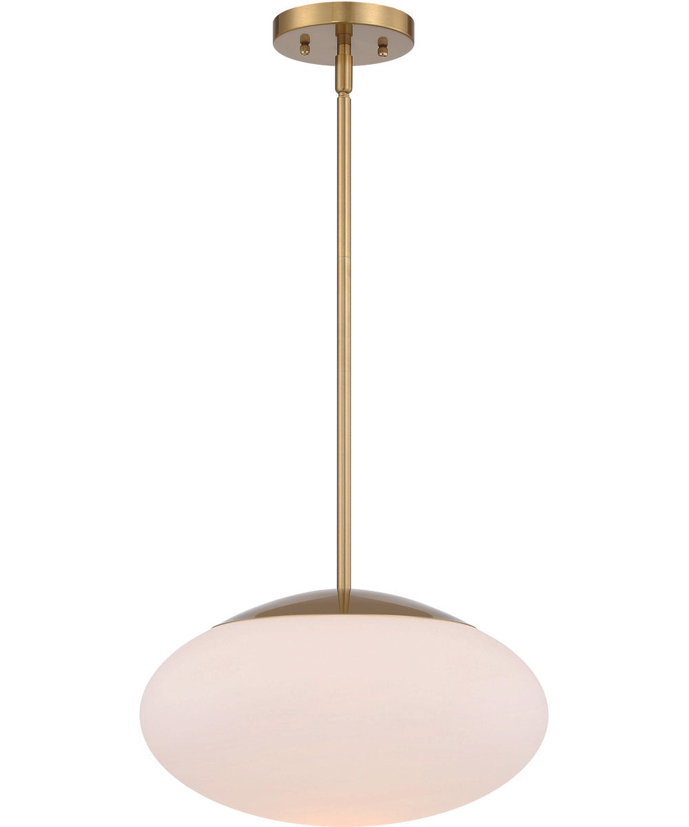 Gaze 1-Light Pendant Satin Brass