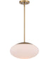 Gaze 1-Light Pendant Satin Brass