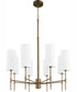 Hamilton 8-light Chandelier Dark Brass