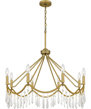 Airedale 8-light Chandelier Aged Brass