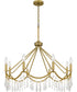 Airedale 8-light Chandelier Aged Brass