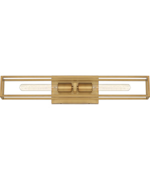 Leighton Medium 2-light Bath Light Weathered Brass