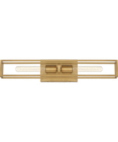 Leighton Medium 2-light Bath Light Weathered Brass