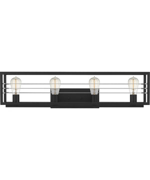 Awendaw Extra Large 4-light Bath Light Matte Black