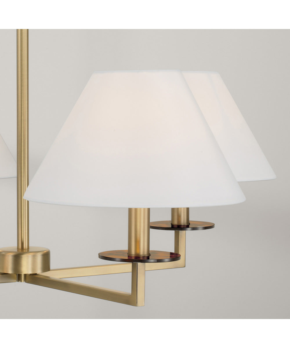 Gilda 4-Light Chandelier Aged Brass