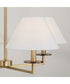 Gilda 4-Light Chandelier Aged Brass